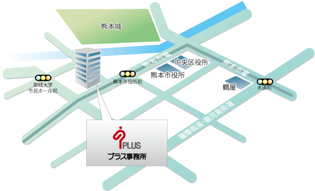熊本オフィス地図